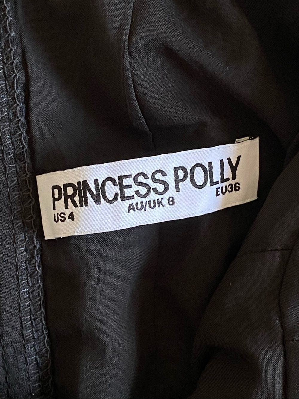 Princess Polly Afelia Strapless Corset Top Black Sz 4 - Picture 3 of 3